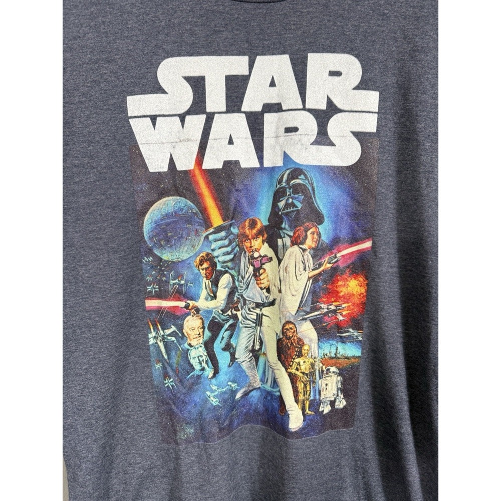 Star Wars Classic Movie Poster Graphic T-Shirt Port & Company Size Small